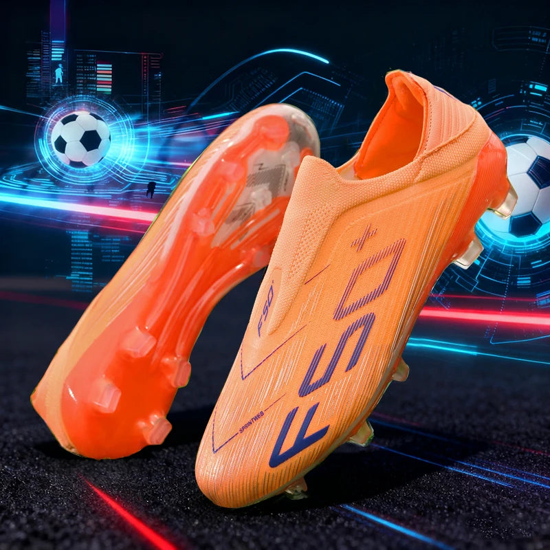 New Men Football Boots Match Grass Cleats High-quality Soccer Shoes Futsal Sneakers Non-Slip Indoor Hot-selling High-top Outdoor