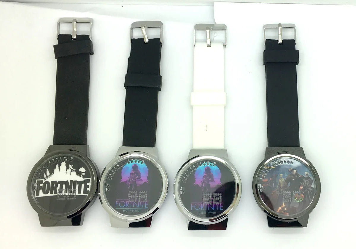 Orologio Fortnite Cute Fashion Cartoon personalizzato Kawaii Touch con luce notturna LED, orologio elettronico per studenti, regalo per amici