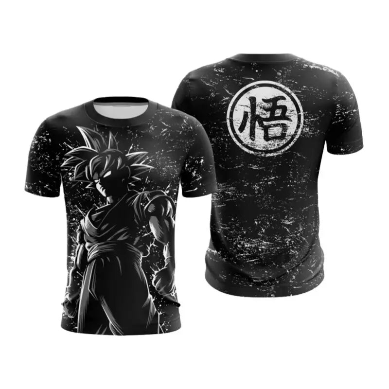 Dragon Ball Z herr-T-shirt Vegeta Streetwear Trend Y2K Harajuku sommar Vegeta T-shirt Anime Saiyan kortärmad Goku-tröja