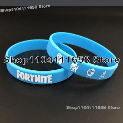 Lysande silikonarmband med Fortnite-tema, festdekoration, födelsedagsarmband, gummiband, trendiga leksaker för vuxna och tonåringar, födelsedagspresent