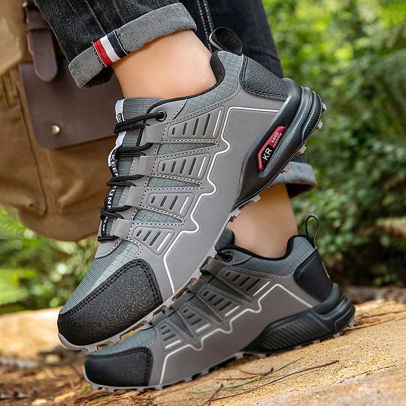 Men's Lockless Cycling Shoes,Outdoor Mountain Cross-Country Non-slip Hiking shoes,Breathable Sports Shoes,Road Cycling Shoes
