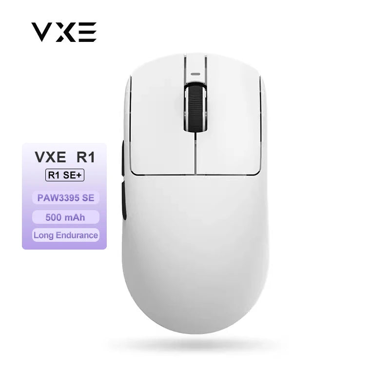 Ratón gaming inalámbrico ATK VXE Dragonfly R1 Pro MAX PAW3395 R1 SE Plus, ratón FPS esports personalizable, recargable y ligero