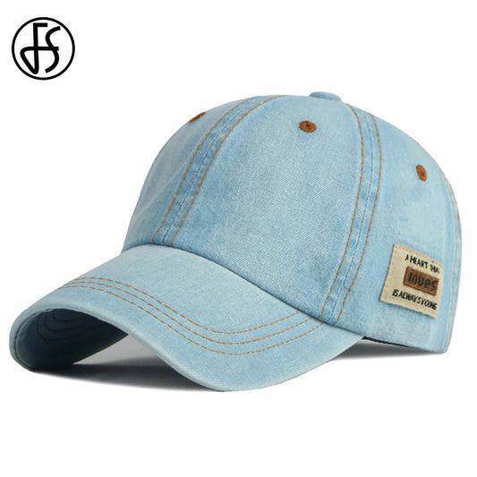 FS Brand Blue Denim Hat For Men Summer Baseball Caps Luxury Women Designer Hat Streetwear Trucker Cap Gorras Para Hombre 2026