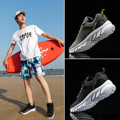 Men Women Quick-Dry Wading Shoes Water Shoes Breathable AquaIn Upstream Antiskid Outdoor Sports Wearproof Beach Sneakers 39-46