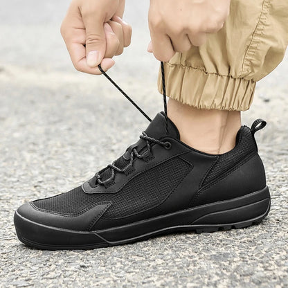 Leisure Walk Men Casual Shoes Fashion Genuine Leather Sneakers Outdoor Male Sports Shoes Non-Slip Walking Shoes Treking Footwear