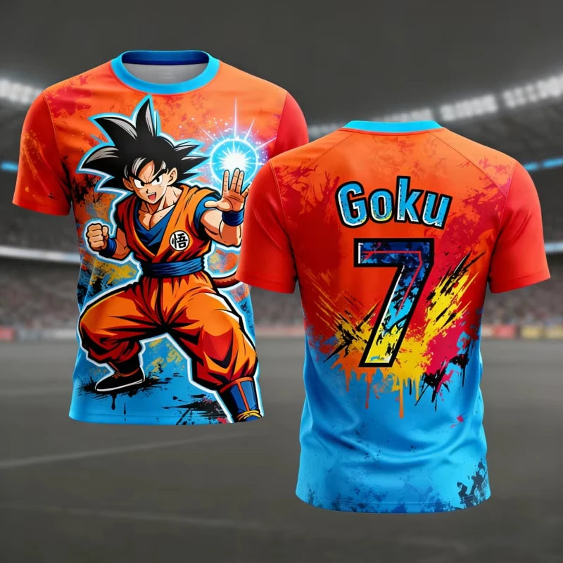 Dragon Ball Z Goku Pánske tričká s motívom anime Detské oblečenie Tričká s krátkym rukávom Základné kúsky Módne novinky Nový štýl Harajuku Y2k