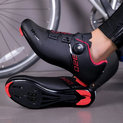 Men Cycling Shoes Road Cycling Sports Shoes Women MTB Racing Competition Self-Locking Cycling Shoes Spd Cleats Cycling Shoes