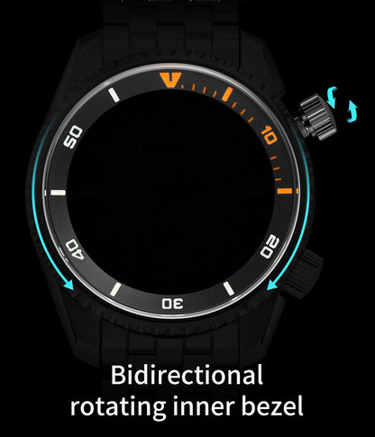 BERNY 20ATM Automatic Men's Watch Diver Sports Diving Watches Luxury Sapphire 316L Stainless Steel Mechanical Waterproof Watches