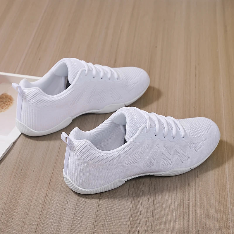 Marwoo Girls White Cheer Dance Sneakers Kids Lightweight Cheerleading Training Walking Tennis Womens Fashion Sports Shoes 2316