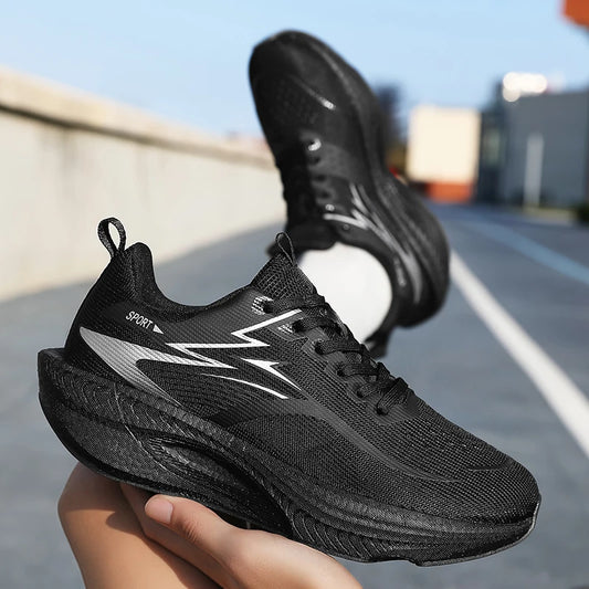 Laufschuhe für Herren und Damen – Marathon-Sportschuhe mit Luftdämpfung, Carbonplatte, atmungsaktiv, leicht und bequem für Outdoor-Aktivitäten