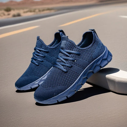 Herresneakers i mesh, lette damesko, afslappede flade sko, herreløbesko, sportssko, bløde tennissko, åndbare herresneakers