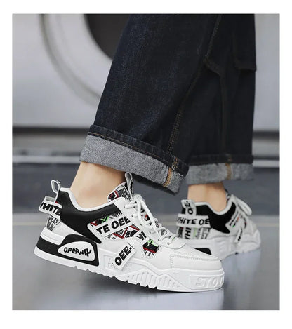 Skateboard Herresko Sommersneakers Læder Casual Mode Udendørs Løb Sport Vandreture Tennis Platform Designer Luksus