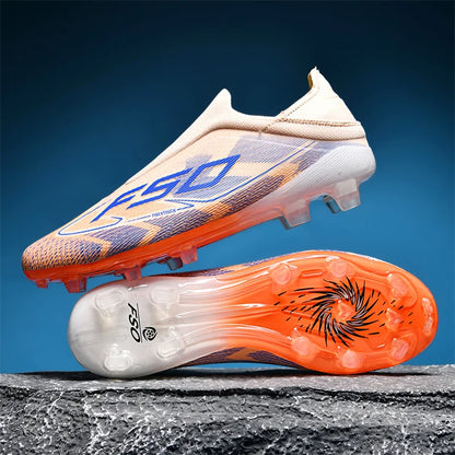 Nouvelles chaussures de football pour hommes, de haute qualité, antidérapantes, légères, très vendues, crampons d'entraînement pour terrain en herbe, mi-hautes, pour les matchs en extérieur, chaussures de sport.