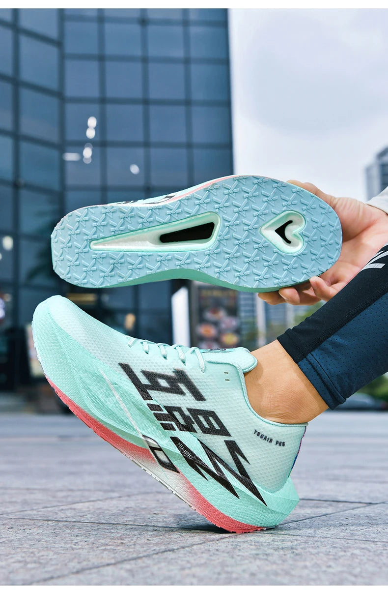 Running Shoes Men Sports Carbon Plate Specialty Breathable Lightweight Women's Comfortable Athletic Non-slip Sneakers Marathon