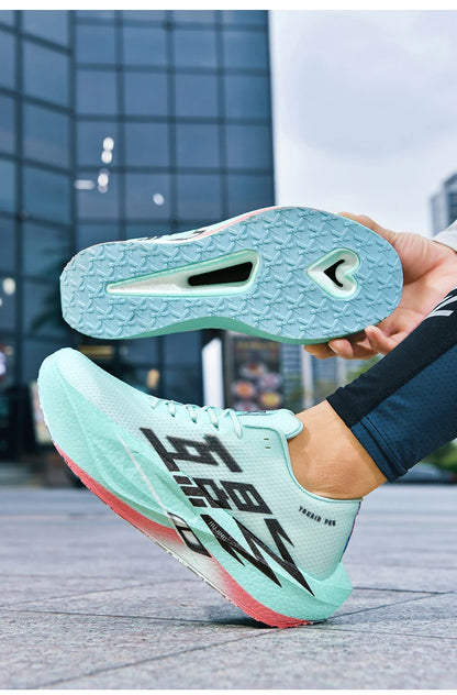 Running Shoes Men Sports Carbon Plate Specialty Breathable Lightweight Women's Comfortable Athletic Non-slip Sneakers Marathon