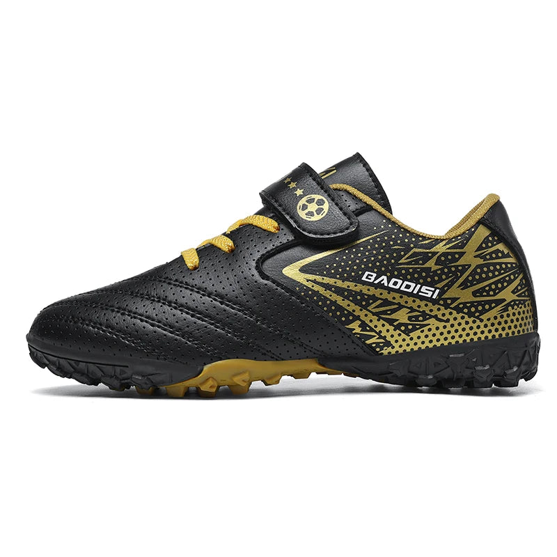 Nouveaux enfants bottes de Football sport société terrain garçon chaussures de Football Futsal rapide intérieur Sneaker Original cheville crampons botte de Football