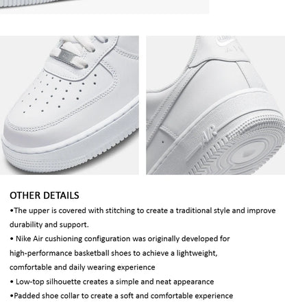 Оригинални мъжки и дамски обувки Nike, нови AIR FORCE 1 скейт обувки, класически модерни AF1 ежедневни обувки DD8959-100
