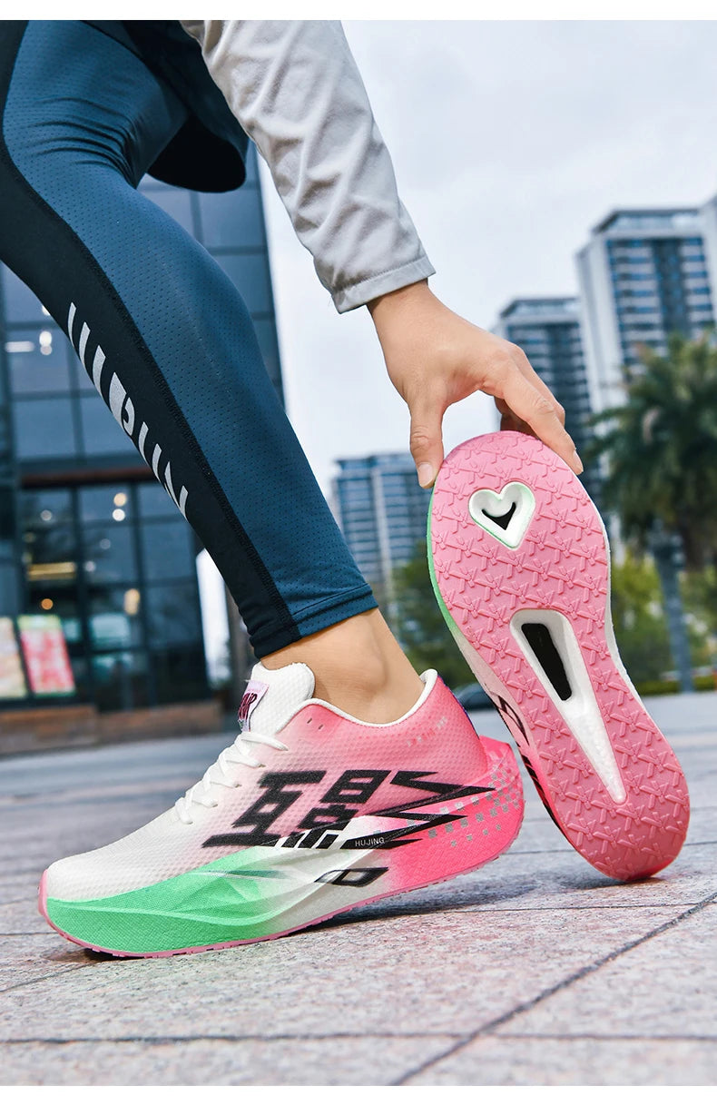 Running Shoes Men Sports Carbon Plate Specialty Breathable Lightweight Women's Comfortable Athletic Non-slip Sneakers Marathon