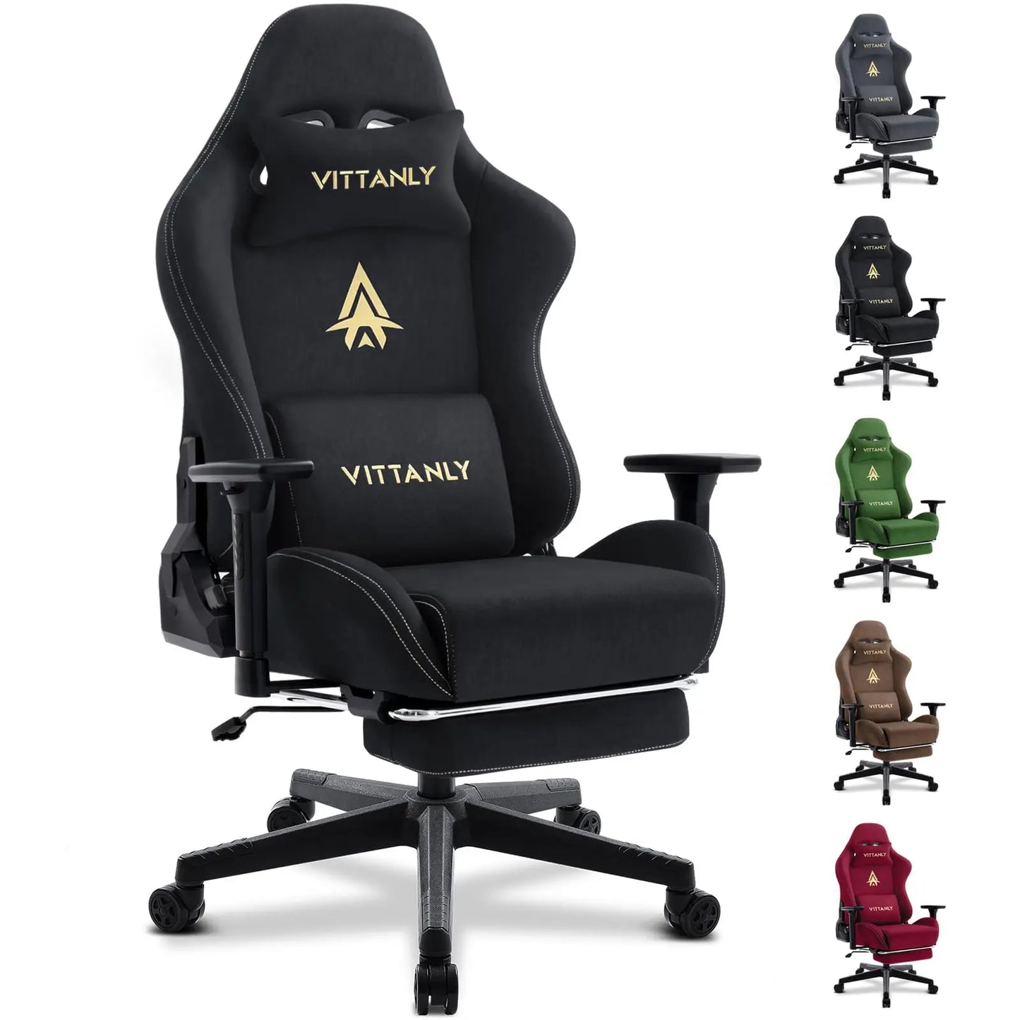 Kitinjoy High Quality Gaming Chair With Footrest Support Height Adjustable For Unisex Comfortable Office Chair Computer Chair