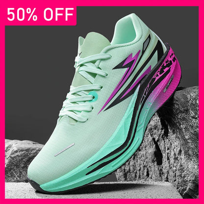 Zapatillas deportivas unisex de moda con cordones, amortiguación, antideslizantes y con rebote, calzado de entrenamiento para running, nuevas zapatillas fitness para exterior 2026