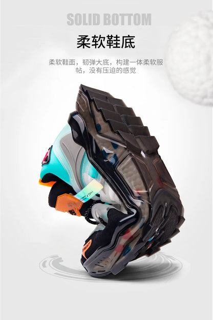 Luxury Men's Sneakers, Casual Breathable Trainer, Race Fashion Loafers, Running Shoes for Men Tennis