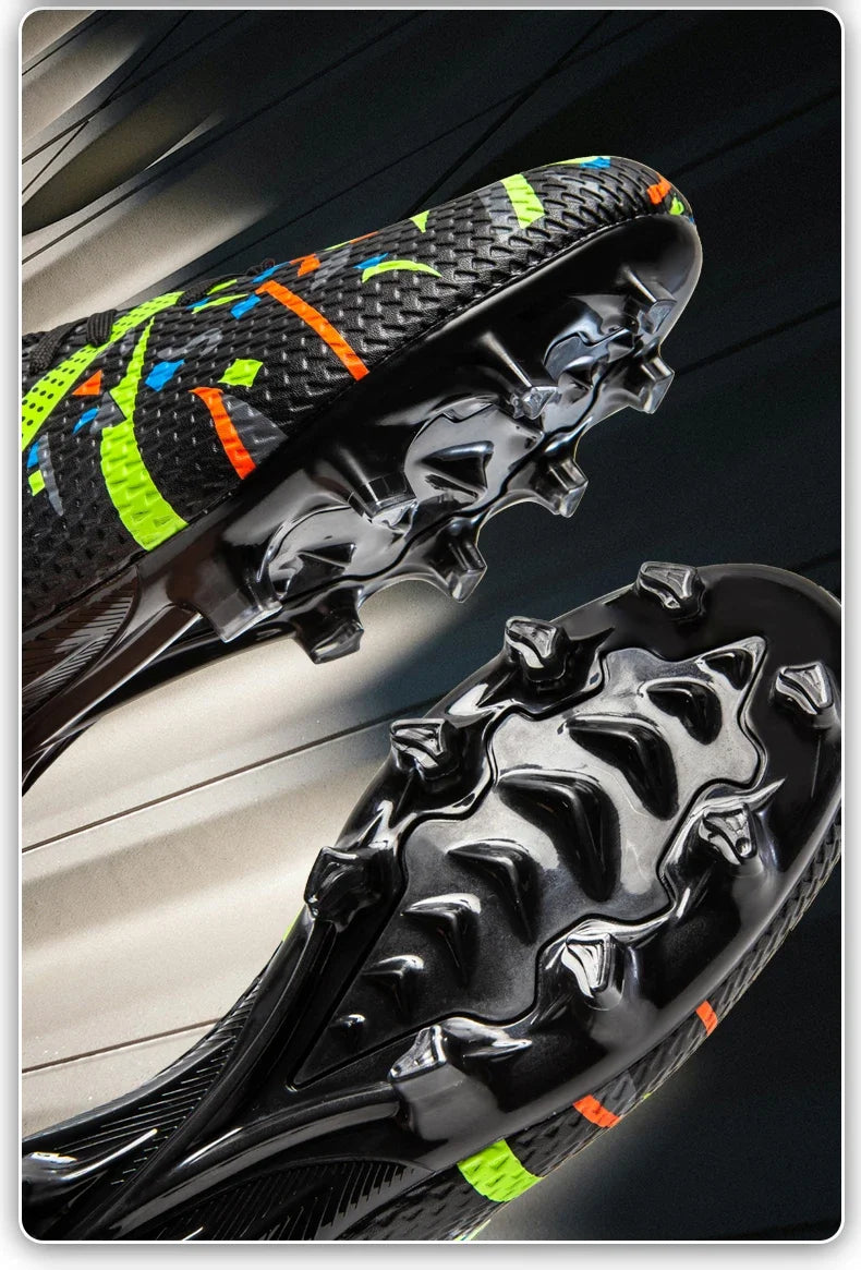 Nouvelles chaussures de football pour hommes, chaussures d'entraînement professionnelles, chaussures de football, baskets de match, chaussures de sport pour l'extérieur sur gazon, antidérapantes, ultralégères, unisexes
