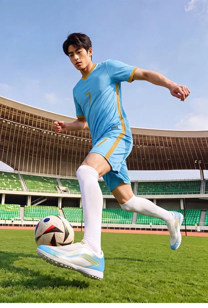 Nouvelles chaussures de football pour hommes TF/FG, modèle professionnel unisexe, très populaires, chaussures de futsal ultra-légères, chaussures de football de haute qualité, chaussures de sport pour femmes.
