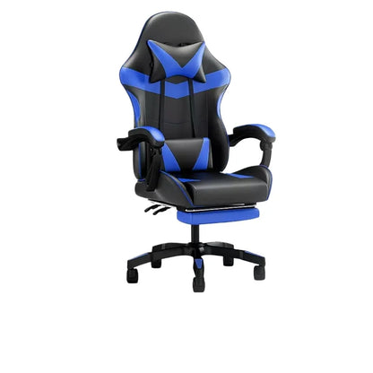 Chaise de jeu ergonomique avec dossier inclinable réglable en hauteur pour bureau, streaming et massage sur PC