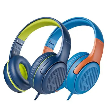 1/2/3 pièces AWATRUE AT2 Casque filaire pour enfants avec micro, casque supra-auriculaire pliable pour PC, ordinateur portable