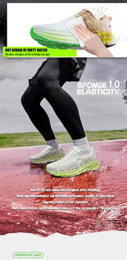 IRUNSVAN  New Carbon Plate Marathon Running Shoes Lightweight Shock-Absorbing And Suitable For Men's Sports Shoes