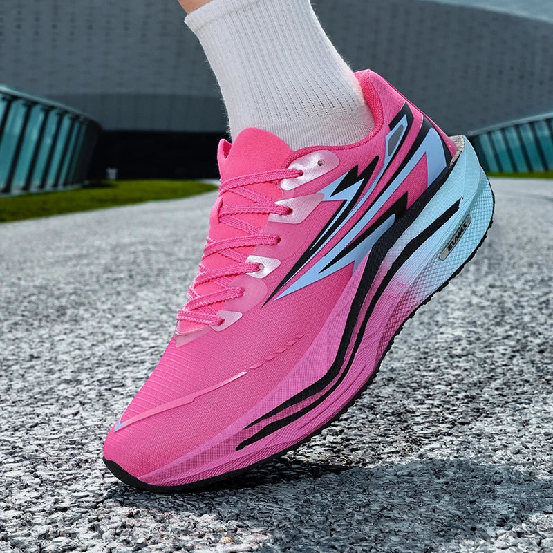 Zapatillas deportivas unisex de moda con cordones, amortiguación, antideslizantes y con rebote, calzado de entrenamiento para running, nuevas zapatillas fitness para exterior 2026