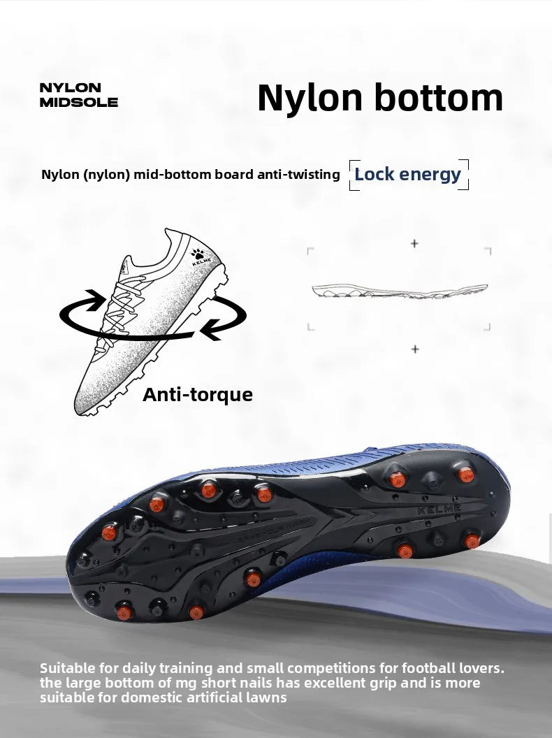 Kelme Adult Professional Soccer Shoes Tf Nail Breaking Youth Training Football Boots Mg Anti Slip Match Football Shoes