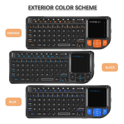 MRSVI Mini Bluetooth Keyboard A8 PLUS,Backlit 2.4GHz Wireless Keyboard with Touchpad for Android TV Box,Mac,Laptop,Windows