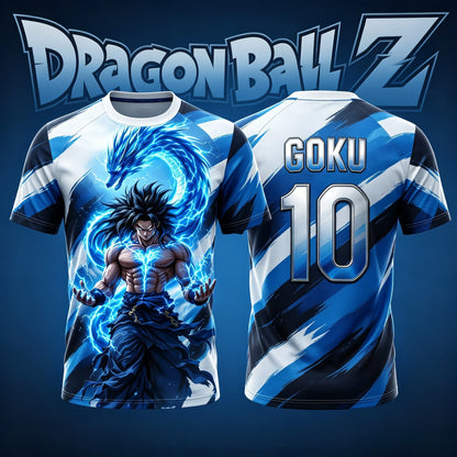 Ανδρικό T-shirt Dragon Ball NO.10/7 Goku με 3D εκτύπωση, φανέλα ποδοσφαίρου, παιδικό T-shirt Anime, ειδική φανέλα ποδοσφαίρου Y2k