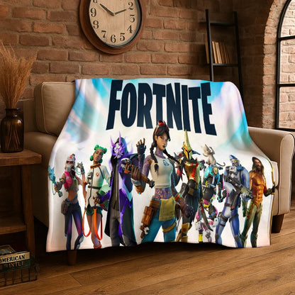 Crtić F-Fortnite igračka gamerska flanelska deka, mekana i topla deka za spavaću sobu, dnevni boravak, krevet, putovanja, kampiranje, piknik, poklon