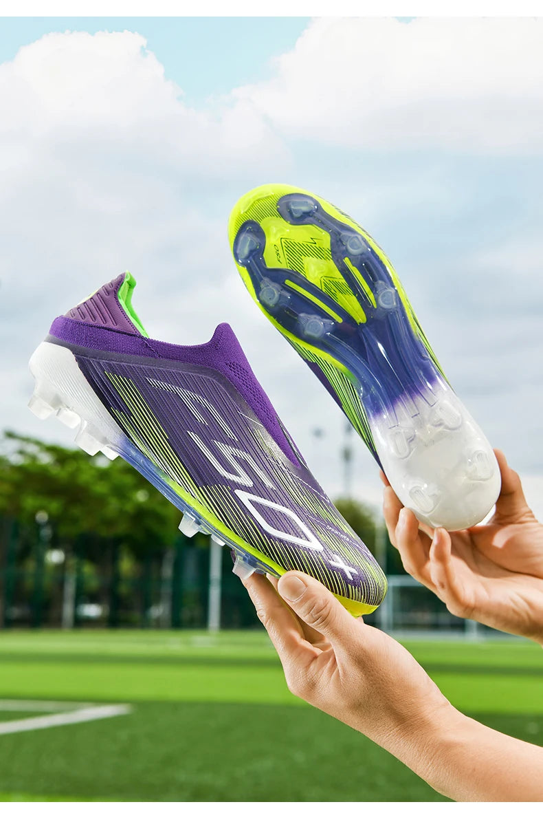 New Men Football Boots Match Grass Cleats High-quality Soccer Shoes Futsal Sneakers Non-Slip Indoor Hot-selling High-top Outdoor