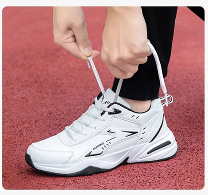 Baskets Chunky pour Hommes à Semelle Épaisse Polyvalentes Nouvelle Tendance 2026 Chaussures de Sport Décontractées Respirantes à Lacets en Maille avec Semelles Souples Améliorées