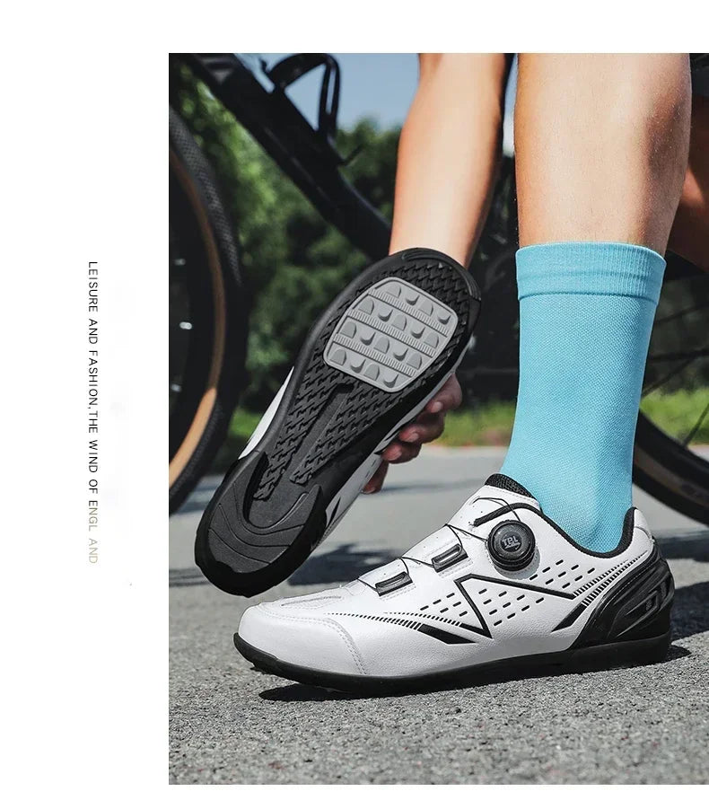 Professional Men's MTB Cycling Shoes White Racing Self-Locking 2024 Speed Road SPD Bicycle Sneakers New Women's Flats Cleats Shoes