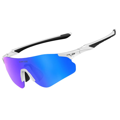 Kapvoe Neue Outdoor-Lauf- und Fahrradbrille, photochrome Sonnenbrille für Damen und Herren, Sportbrille für Marathon und Radfahren, UV400-Schutzbrille