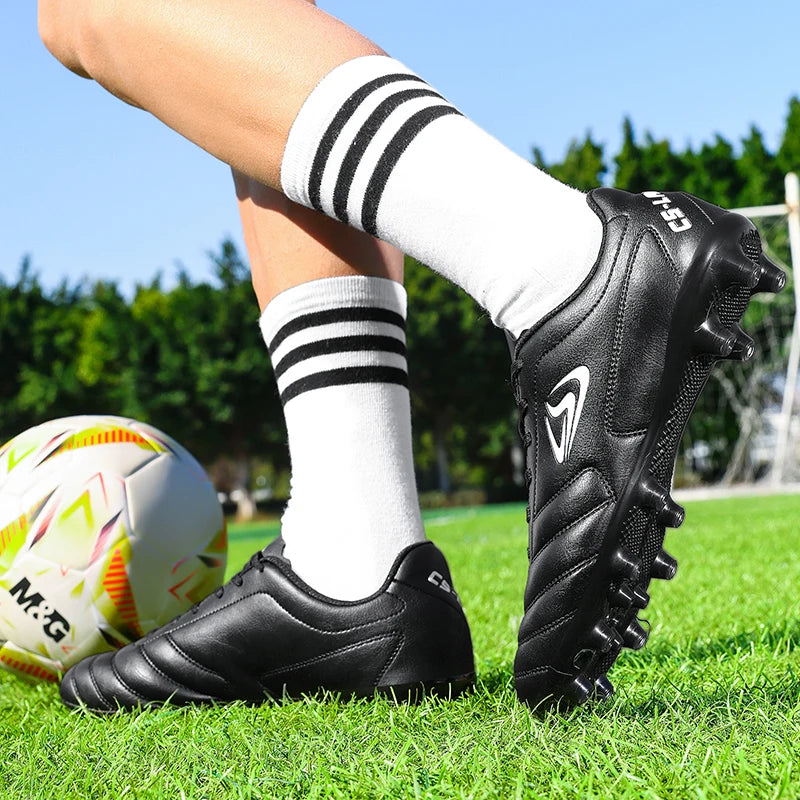 Nouvelles chaussures de football pour hommes, chaussures de soccer d'extérieur TF FG, crampons pour terrain en herbe, chaussures d'entraînement confortables, chaussures de match, futsal, chaussures de sport respirantes pour