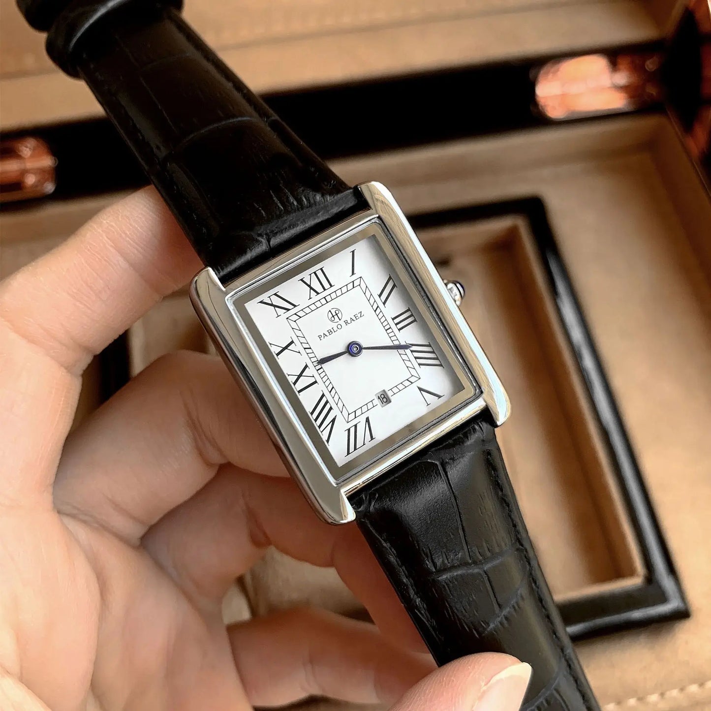 UTHAI Men Watch Business Light Luxury Brand Square Classical Calendar Waterproof Belt Male Fashion Quartz Clock Watches Gift