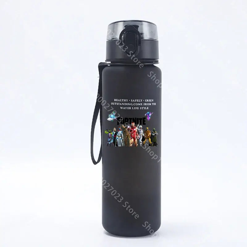 650ML Fortnite Sports Water Bottle Kawaii Motivational Leak Proof Portable Reusable Cups Outdoor Travel Gym Jugs New Cute Gifts