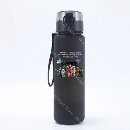 650ML Fortnite Sports Water Bottle Kawaii Motivational Leak Proof Portable Reusable Cups Outdoor Travel Gym Jugs New Cute Gifts