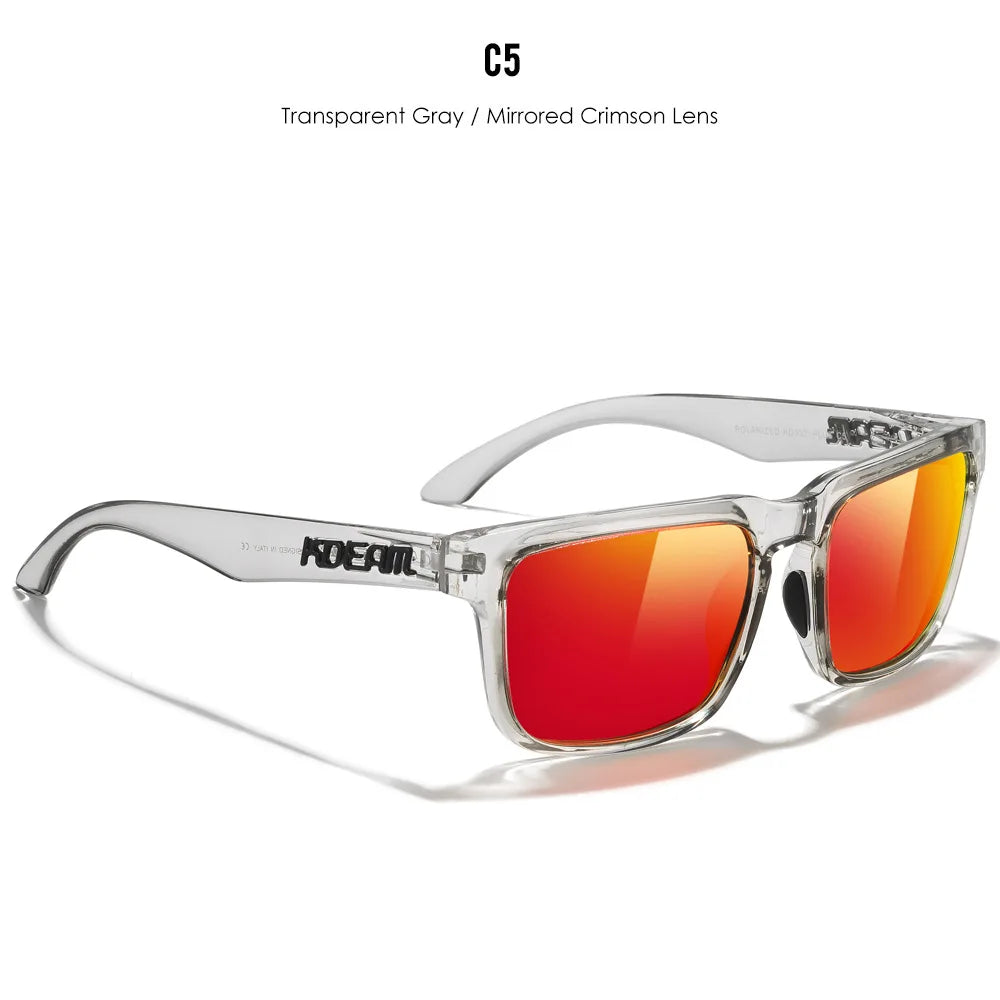 KDEAM Large Size Square Men's Sunglasses Polarized Photochromic Oversized Sun Glasses Fashion Women Shades Upgraded Edition