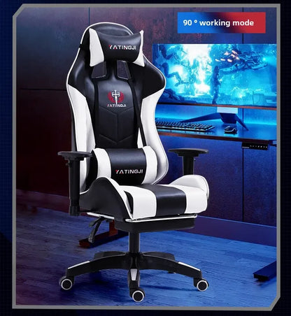 Chaise de jeu ergonomique pour le bureau à domicile, style course, chaise d'ordinateur inclinable et relevable, chaise de jeu confortable, meilleure chaise de jeu, chaise