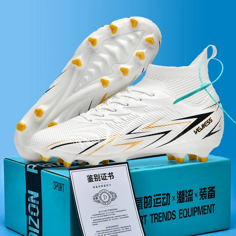 Profesionální kopačky pro muže, fotbalové boty pro dospělé, společenské outdoorové sportovní tenisky, kopačky s hroty, ultralehké tréninkové kopačky