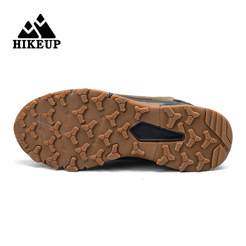 HIKEUP Nyeste vandresko til mænd Slidstærke skridsikre udendørs sneakers til klatring, trekking og jagt – herresport i ruskind og læder