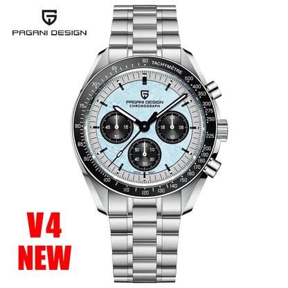 2026 New PAGANI DESIGN Golden Moon Mens Watches Luxury Quartz Watch Men Speed Sports Chronograph Man AR Sapphire Waterproof Gift
