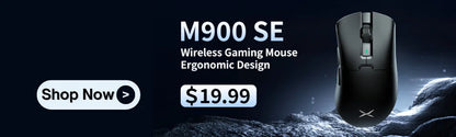 Delux M900PRO Ultra-light Version Wireless Gaming Mouse Ergonomic 1K/8K Polling Rate 50g PAW3395 for Right Big Hand PC Gamer