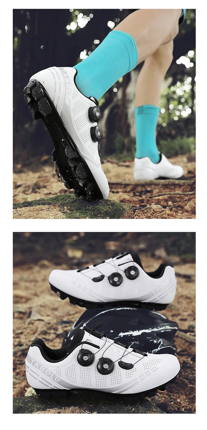 MTB cycling shoes breathable men and women off-road mountain bike cycling shoes self-locking speed mountain bike pedal shoes
